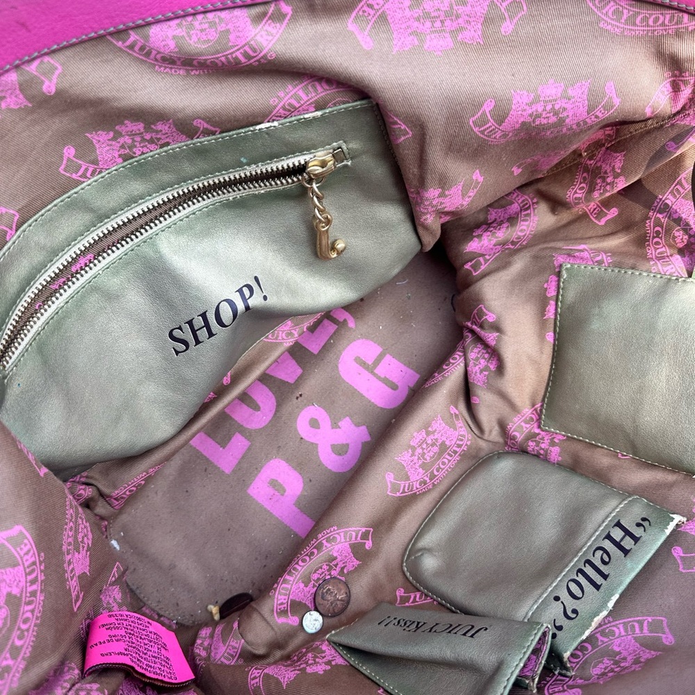 Juicy Couture Gold and Pink Shoulder Bag Collection